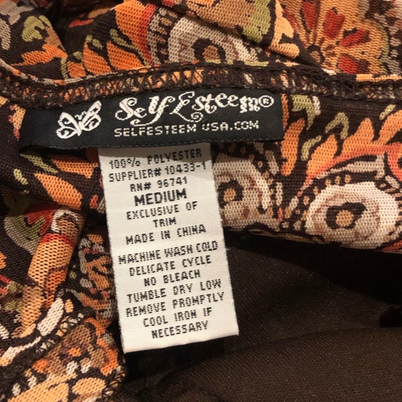 Cute little brown with flowers flowy tank - Picture 5 of 6